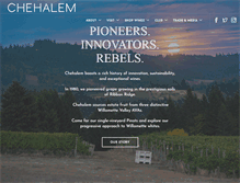 Tablet Screenshot of chehalemwines.com